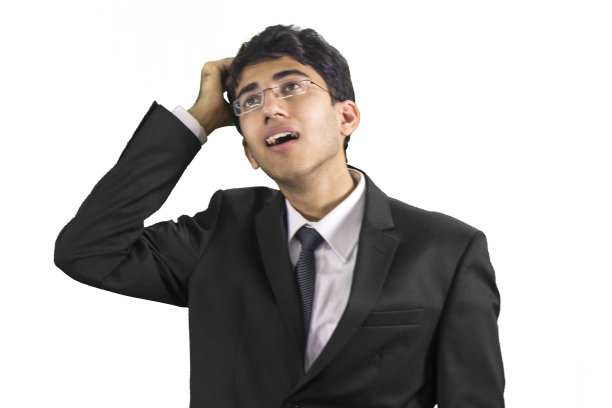 年轻的商人想起了什么图片下载