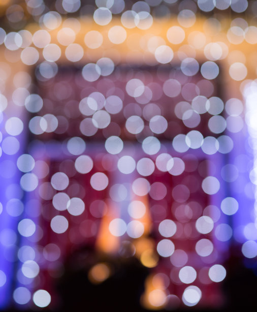 散焦的灯图片下载