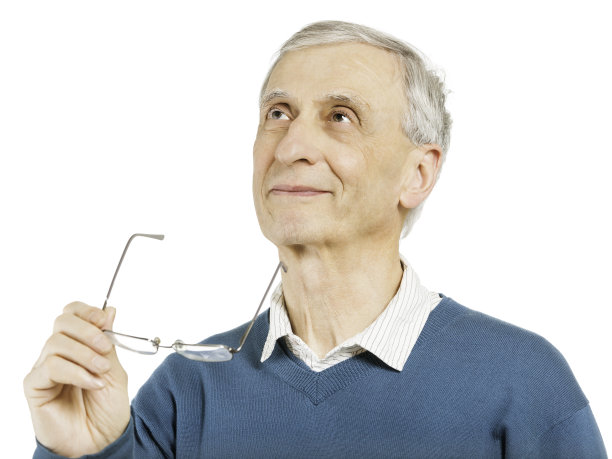 深思熟虑的老绅士图片下载