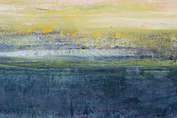 抽象绘画以绿色和蓝色为艺术背景。图片下载