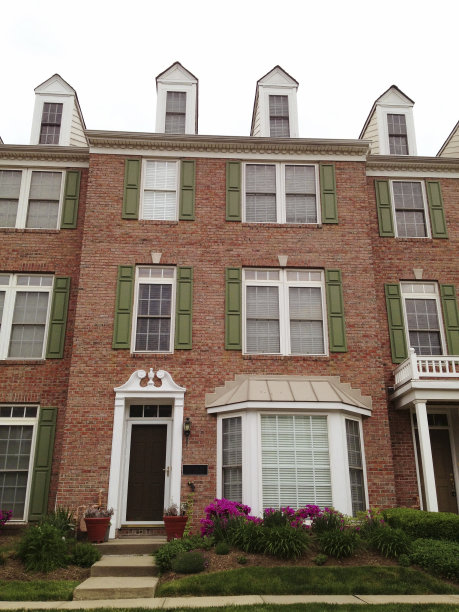 砖联排别墅图片下载