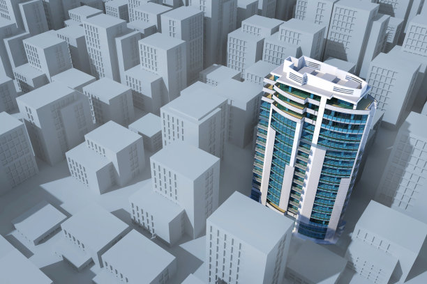 成功的公司办公楼脱颖而出图片下载