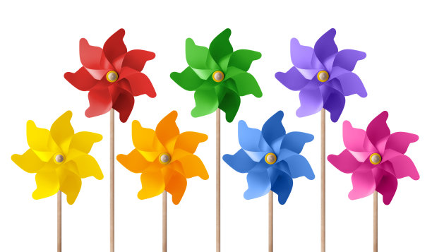 彩色的风车彩色的风车图片下载