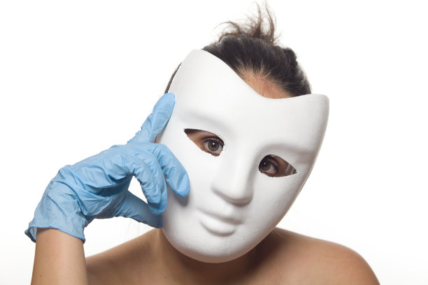 戴着白色面具的女人XXXL图片下载