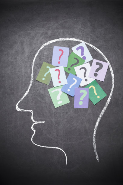 人脑和问号图片下载