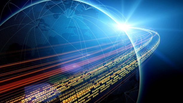 未来的地球与全球联系的观点图片下载