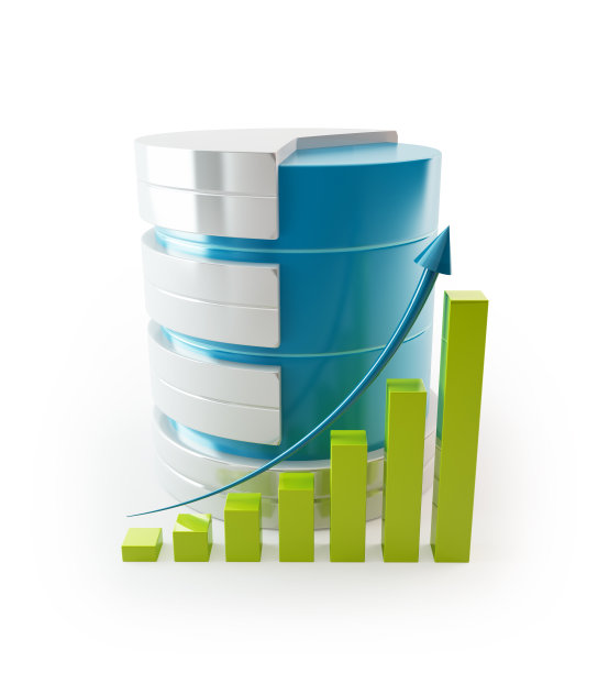 3D服务器与高度图表-数据库图片下载