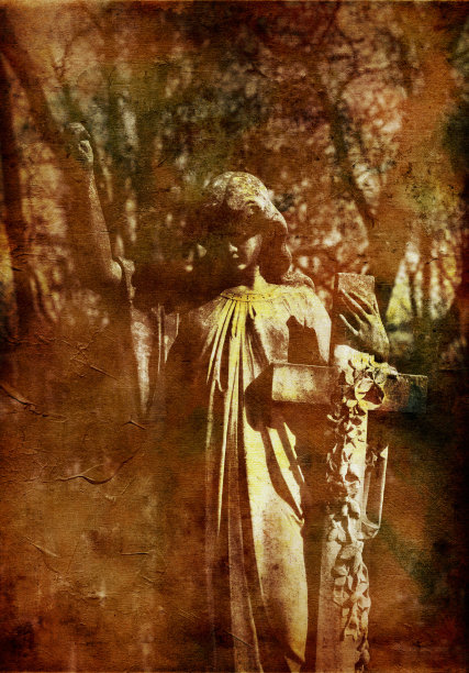 复古风格的黑暗天使图片下载