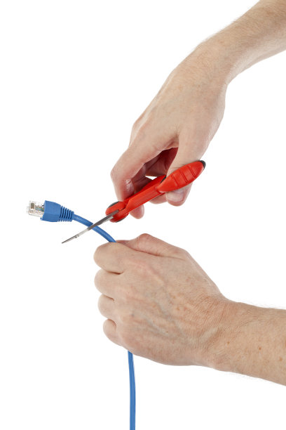 切断互联网连接电缆图片下载