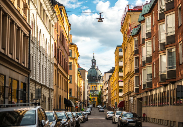 瑞典斯德哥尔摩的住宅区图片下载