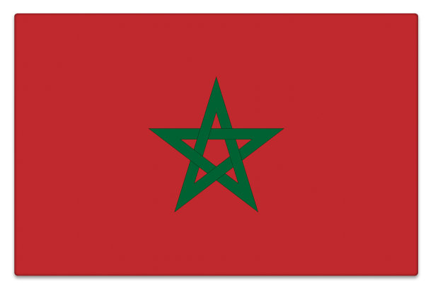 白色摩洛哥光泽旗图片下载