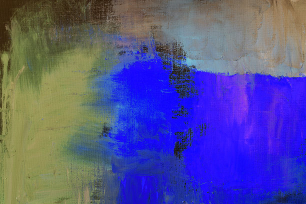 抽象绘画以绿色和蓝色为艺术背景图片下载