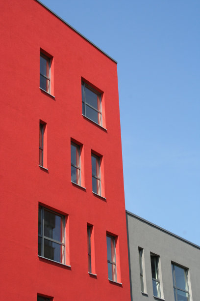 red-bue-gray外墙图片下载