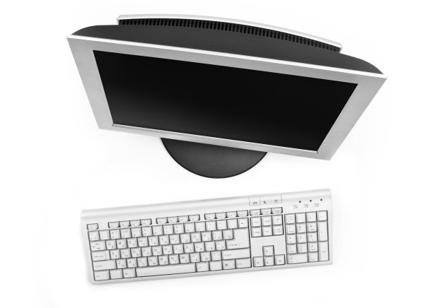 键盘一个液晶电脑显示器图片下载