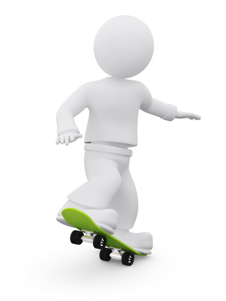 滑板爱好者。图片下载
