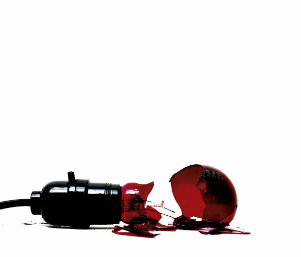 坏掉的红灯灯泡图片下载