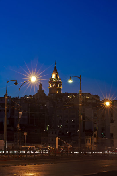 黄昏时分的加拉塔图片下载