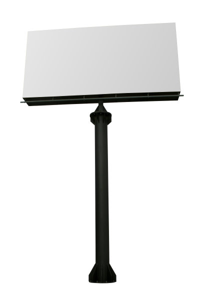 大的孤立的广告牌图片下载