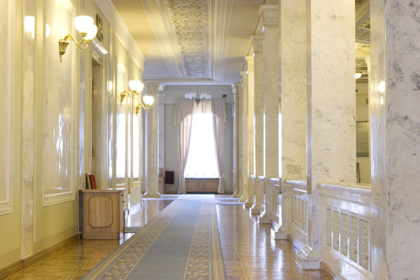 仿古风格的走廊图片下载