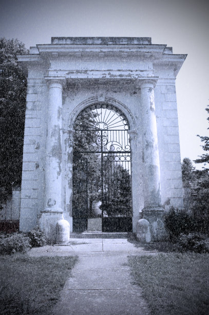 大大门在暴风雪期间图片下载