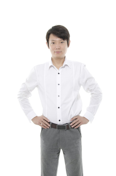 商人的手在腰部图片下载