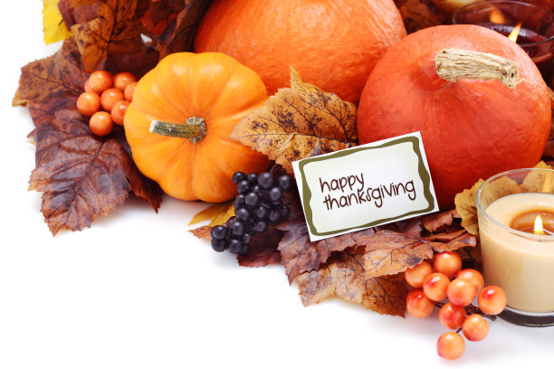 秋天装饰上白色的贺卡图片下载