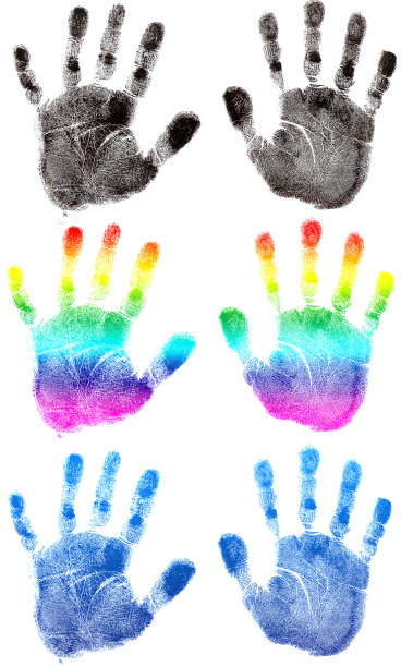 颜色的手印图片下载