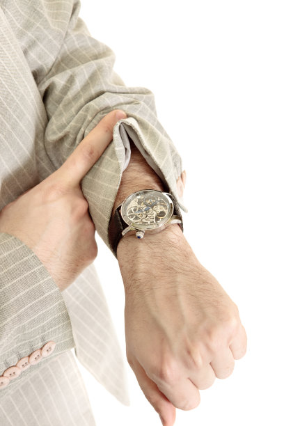 商人检查时间隔离在白色图片下载