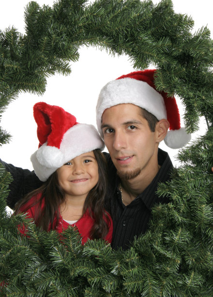 圣诞节的家庭图片下载