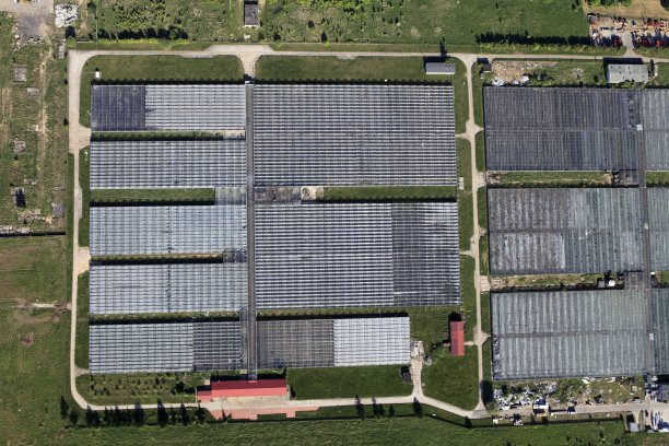 温室的航拍照片图片下载