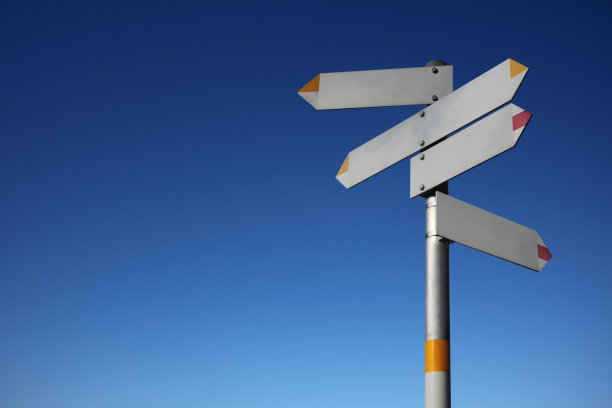 五个方向的路标图片下载