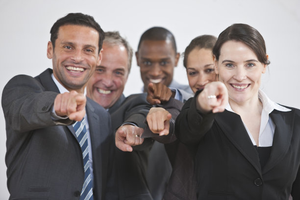 幸福成熟的企业集团指指点点图片下载