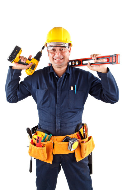 修理工拿着各种工具图片下载