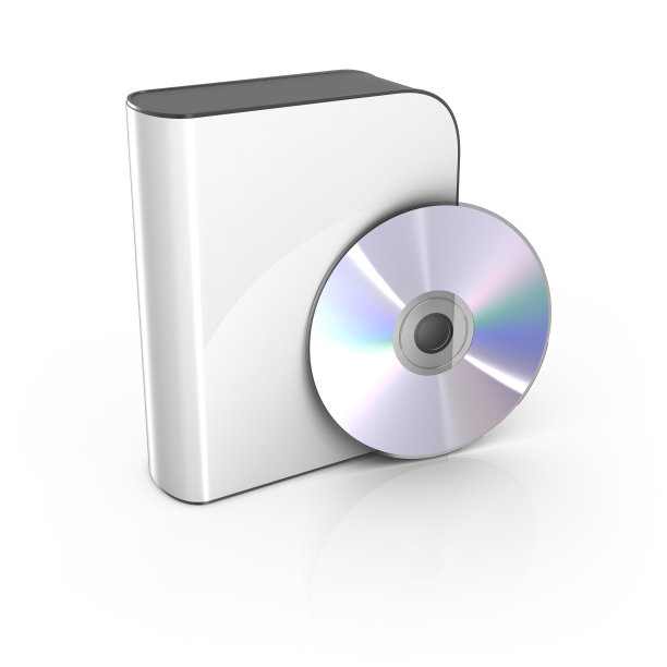 带CD的空白白色软件盒图片下载