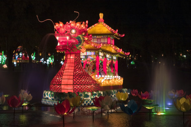 龙舟灯素材图片