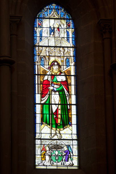 日内瓦大教堂(圣彼得大教堂)彩色玻璃窗图片下载