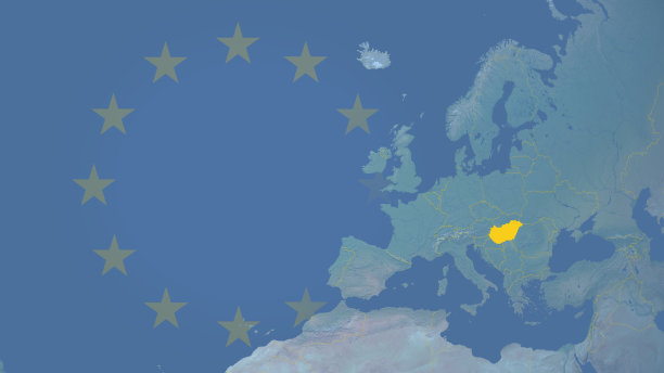 匈牙利于2004年16:9加入欧盟，并有边界图片下载
