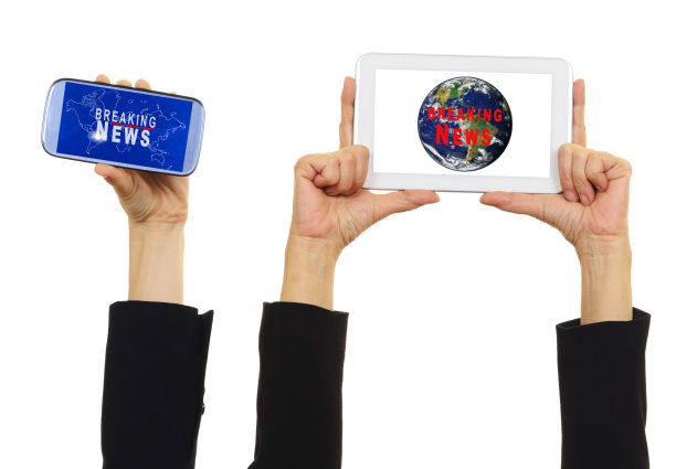 关于智能手机和平板电脑的突发新闻图片下载