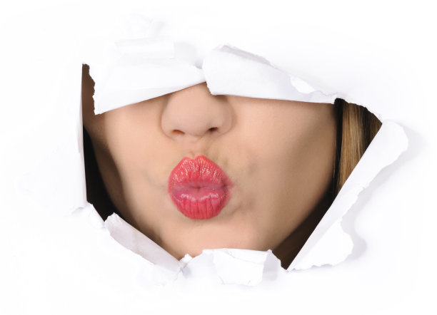 女人的嘴皱纹图片下载