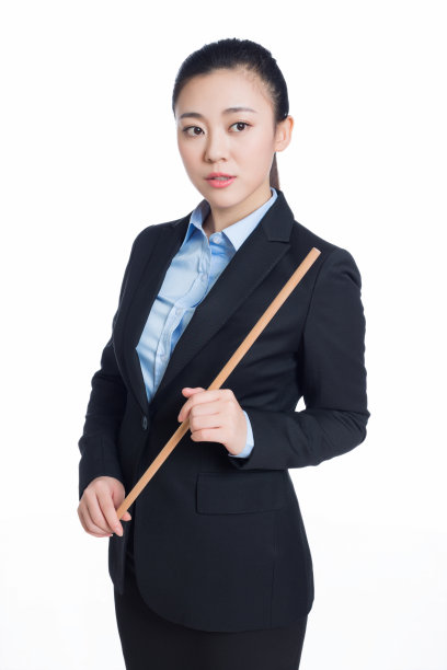 拿着指挥棒的女商人图片下载