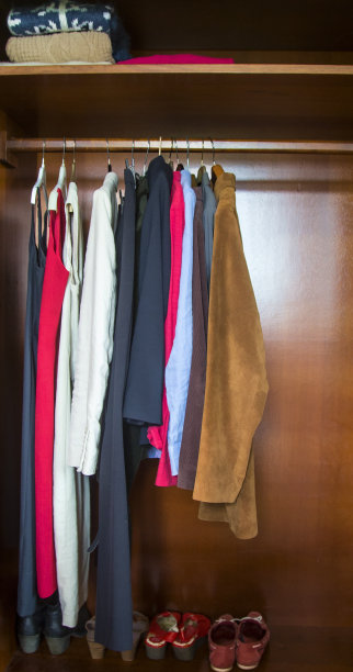 衣橱内部与女性服装图片下载