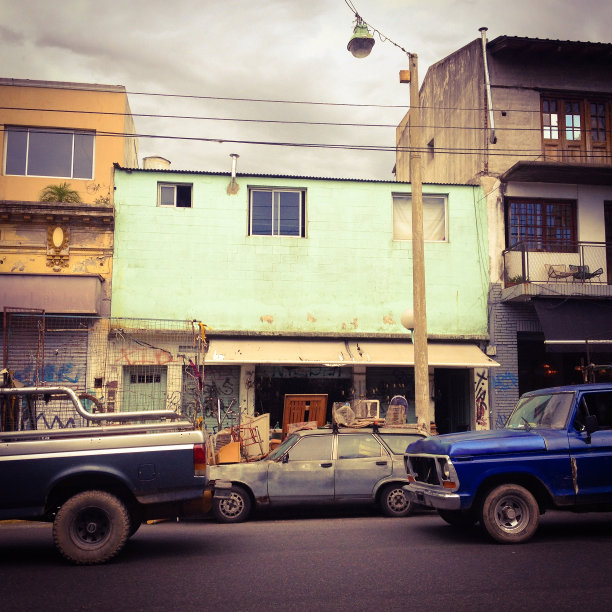 古董店区，布宜诺斯艾利斯，阿根廷图片下载