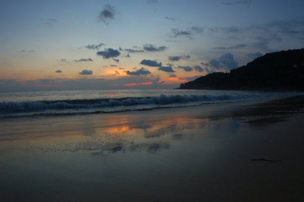 海滩上的日落图片下载