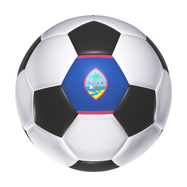 带有关岛旗的足球图片下载