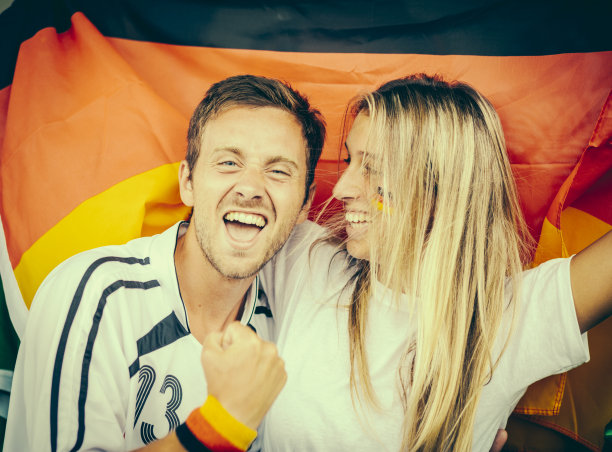 德国球迷在体育场图片下载