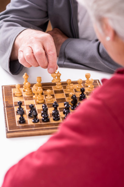 老两口在下棋图片下载