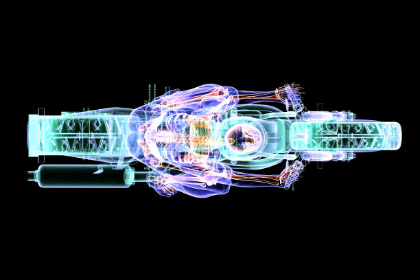 x光摩托车俯视图图片下载