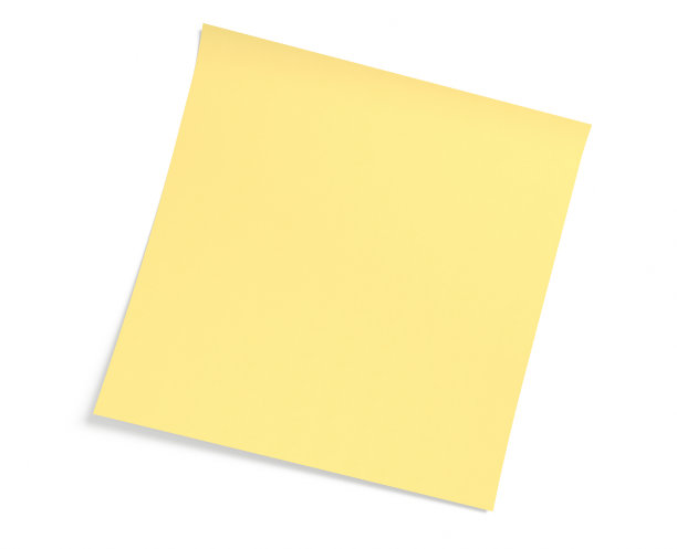 黄色便利贴纸图片下载