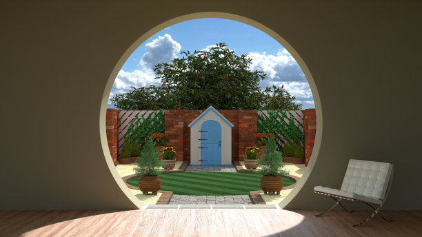 花园景色-季节-夏天图片下载