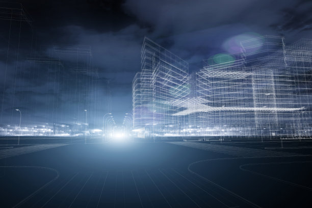 城市公路夜间交通图片下载